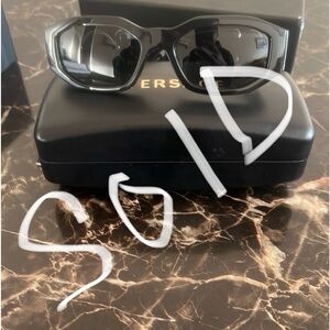 Versace   Medusa biggie Black Sunglasses